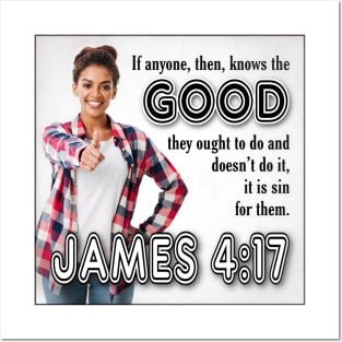 James 4:17 Posters and Art
